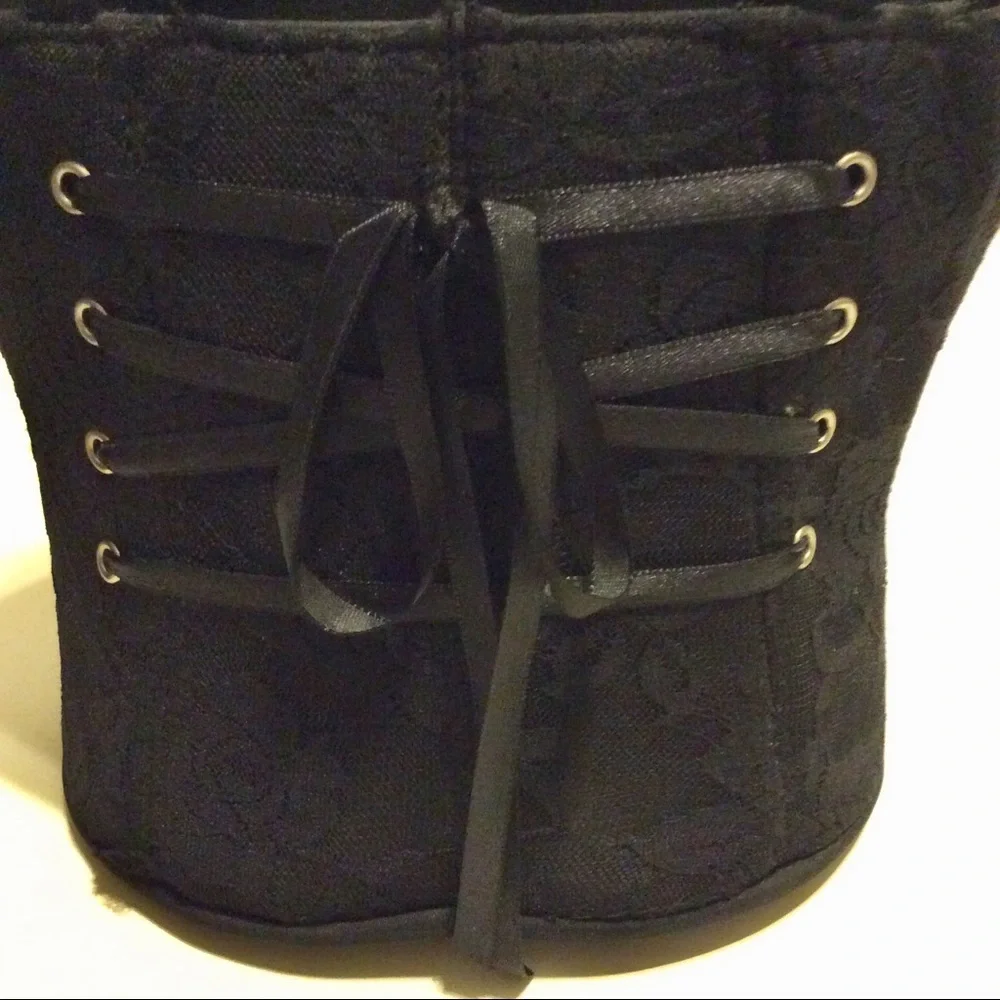 Unique Black Corset Inspired Statement Purse - Picture 6 of 7